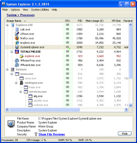 System Explorer 2.1.2 Compact Mode
